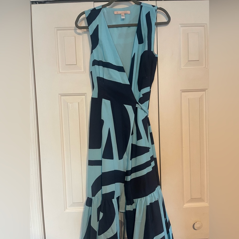 Hutch | Blue and Black Sleeveless Dress